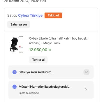 Bebek Arabası Siparişimde İptal Ve Kupon Sorunu