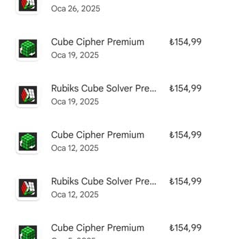 Cube Cipher Premium Adına Kesilen Ücretler!