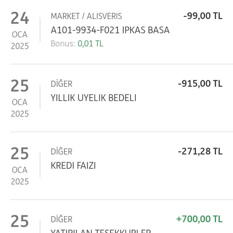 Haksız Kart Üyelik Ücreti İadesi Talebi