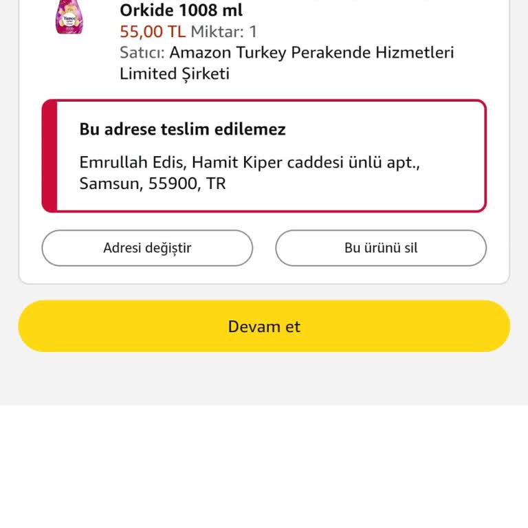 Amazon Sipariş Teslimatı Sorunu