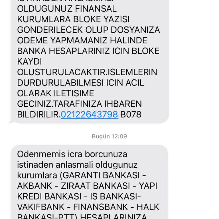 Hukuk Bürosundan Gelen Bitmeyen SMS'ler