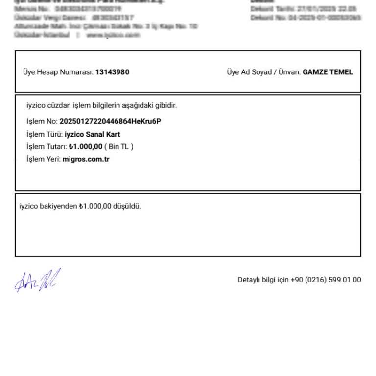 Migros'tan Aldığım Çek Elime Ulaşmıyor
