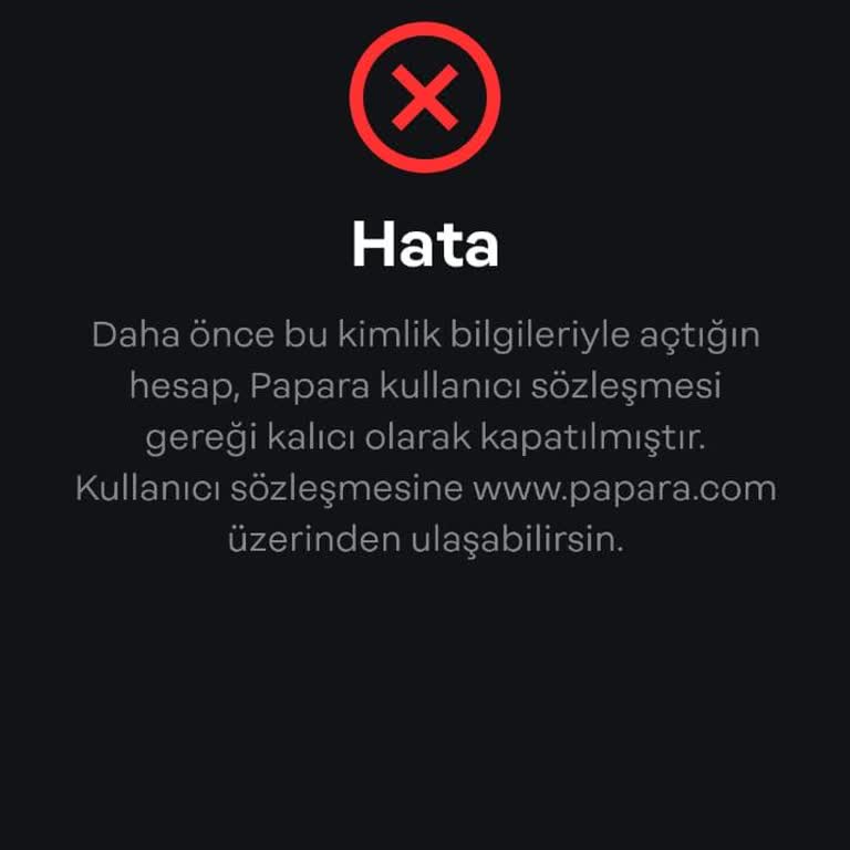 Adıma Açılan Hesaplar Yüzünden Mağdurum: Papara Hesabım Kapandı