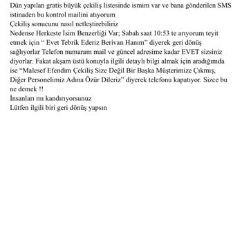 Çekiliş Kazananı Mı, Mağdur Mu?