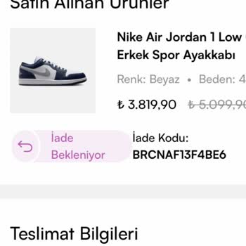 Nike Ayakkabıda Deri Dökülmesi Ve İnceleme Sorunu