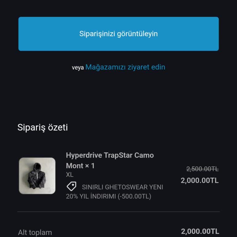Ghetoswears Sipariş Verdim, Günlerdir Bekliyorum: İletişim Kurulamıyor