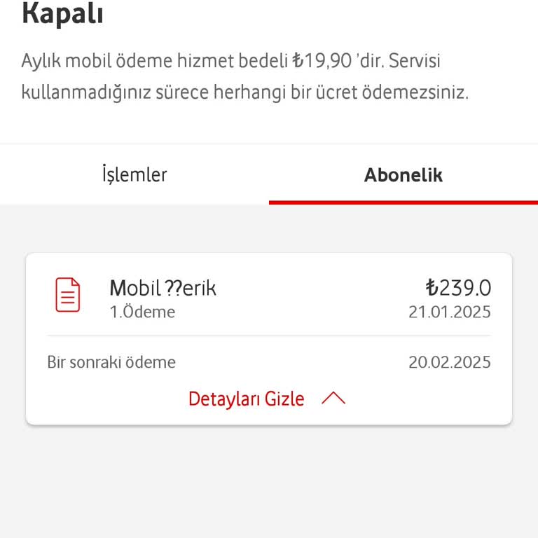 Habersiz Mobil Üyelik Şoku