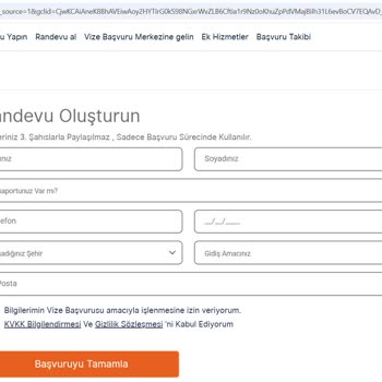 Sahte VFS Global Sitesi Kimlik Bilgisi Topluyor