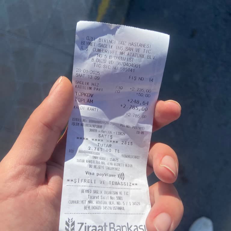 Birinci Göz Hastanesi Kontrol Ücreti Sorunu