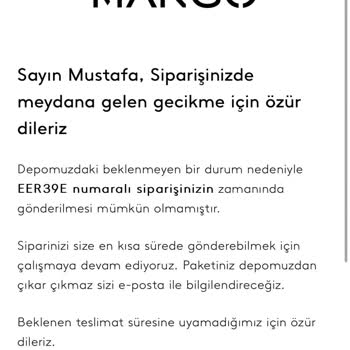 Stokta Görünen Ürün İptal Edildi!