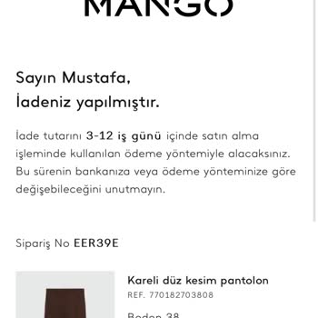 Stokta Görünen Ürün İptal Edildi!