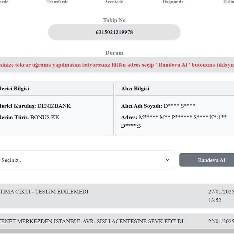 Kuryenet'in Keyfi Davranışlarıyla Mağduriyet