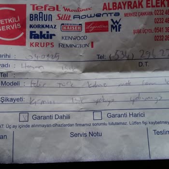 Arızalı Kahve Makinesi Ve Yetersiz Müşteri Hizmeti