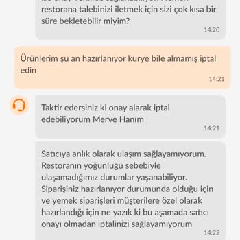 Trendyol GO'da İptal Sorunu Ve Yanıltıcı Bilgilendirme