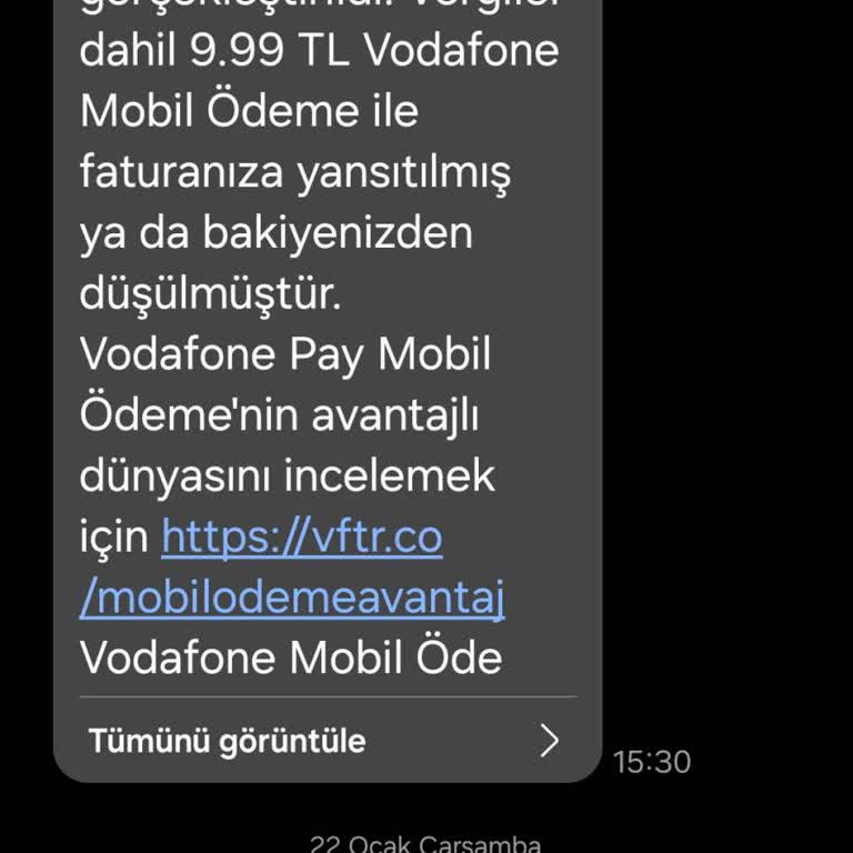 Vodafone Pay'de Beklenmedik Kesinti Şoku