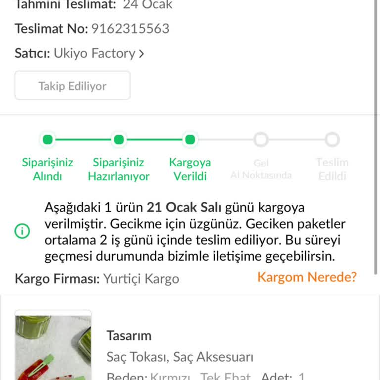 Yurtiçi Kargo Şubeye Geldiği Halde Elime Ulaşmadı