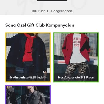 DeFacto Online Mağazasında Kullanılamayan Gift Club Puanları
