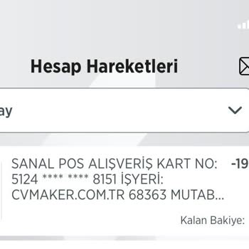 Habersiz Çekilen Ücret: CV Maker Mağduriyeti