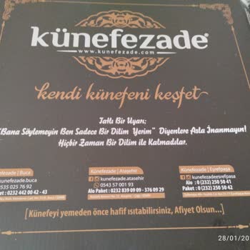 Künefezade'den Aldığımız Künefe Bizi Zehirledi Mi