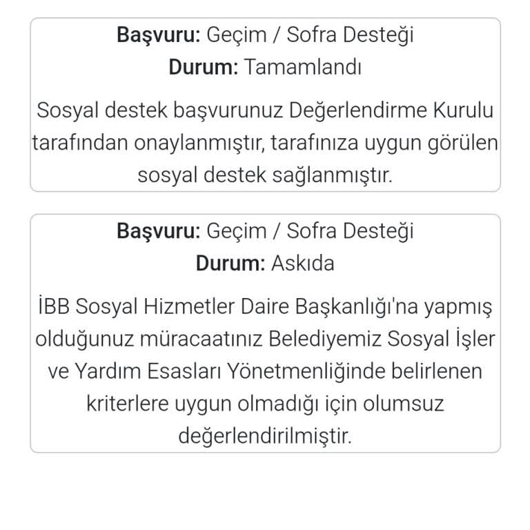 Sosyal Yardım Kesintisi Mağduriyeti