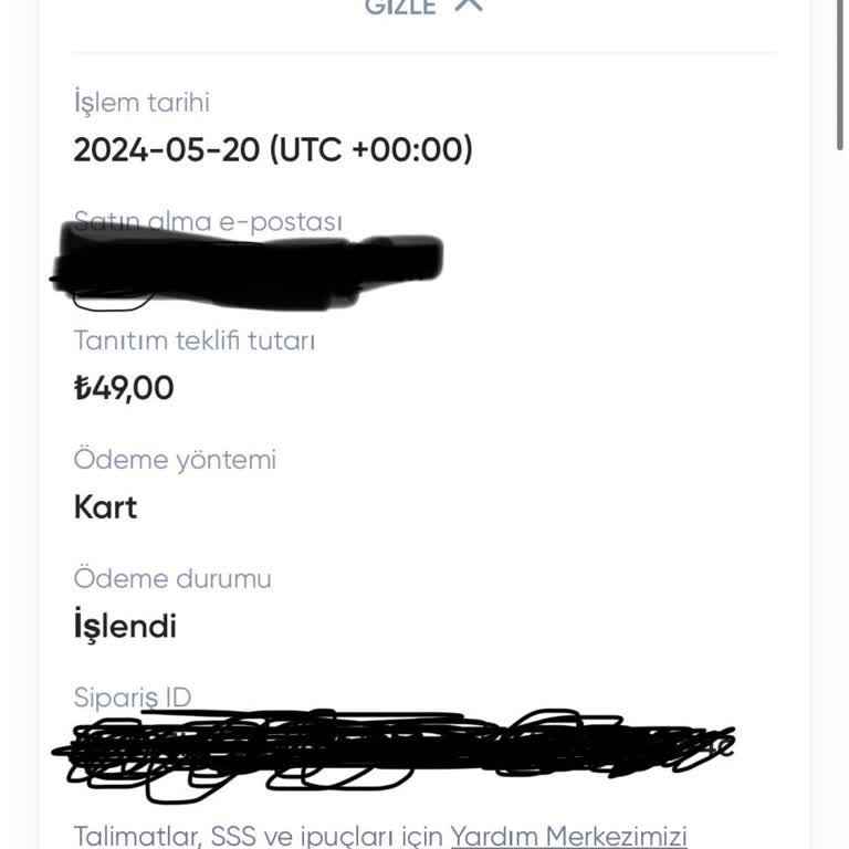 Betterme Yanlışlıkla Devam Ettirilen Abonelik Ücreti İadesi Talebi