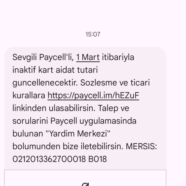 Paycell İzinsiz Mesaj Gönderimi