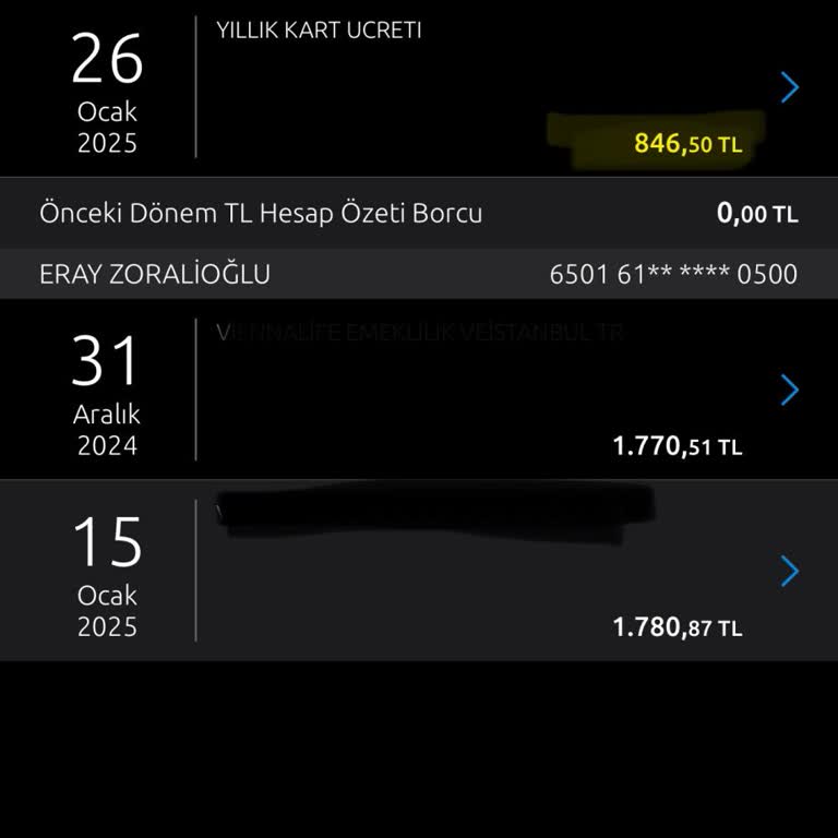 Yapı Kredi Bankası'ndan Haksız Kart Ücreti Kesintisi