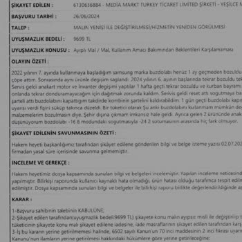 Tüketici Hakem Heyeti Kararı Uygulanmıyor: Media Markt Müşteri Hizmetleri Hayal Kırıklığı