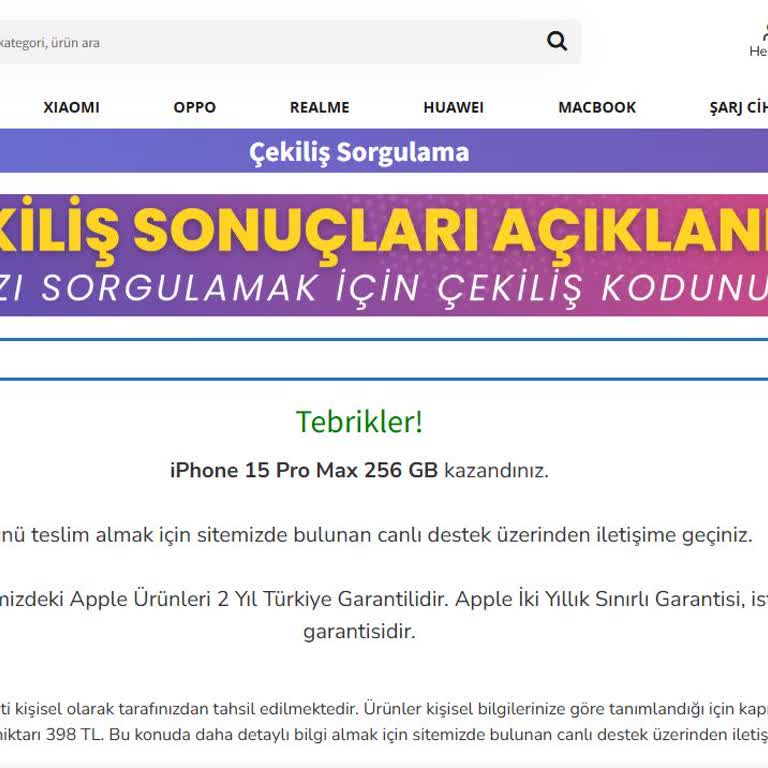 Instagram Çekiliş Şikayeti