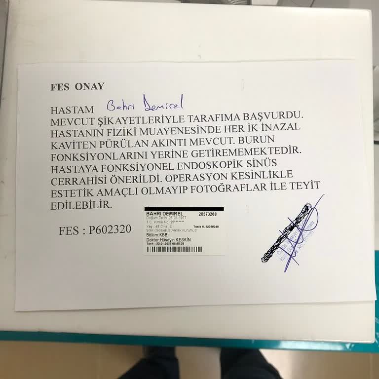 Ray Sigorta'nın Ameliyat Masraflarını Karşılamama Sorunu