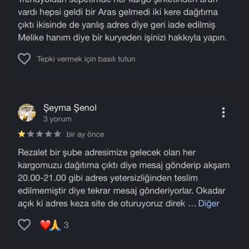 Aras Kargo'nun Teslimat Sorunu Ve Yanıltıcı Bildirimler