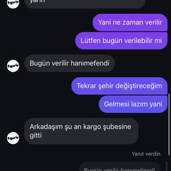 Sipariş Gecikmesi Ve İletişim Sorunları