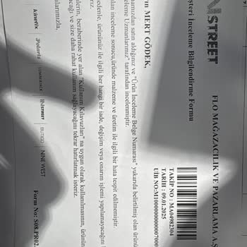 Garanti Kapsamında Olmayan Adidas Ayakkabı Sorunu