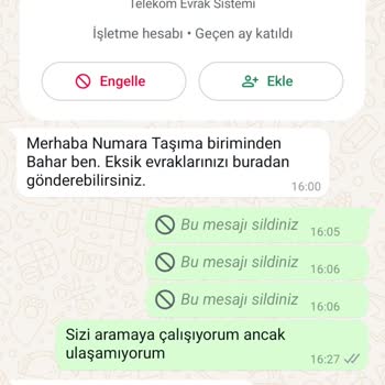 Yanlış Numara Taşıma İşlemi Ve İletişim Sorunu
