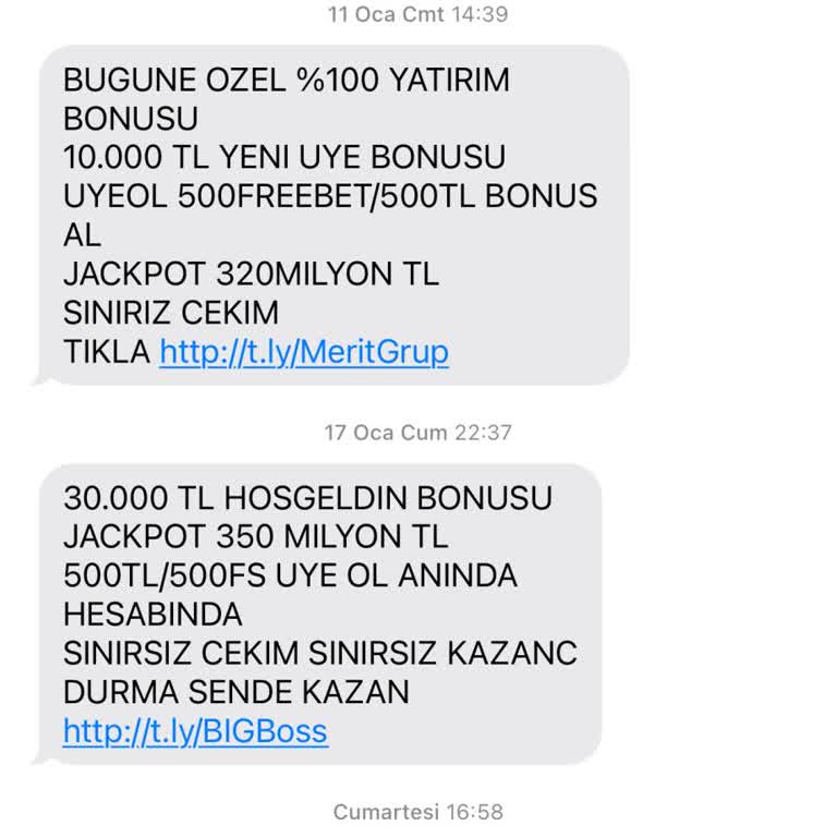 Sürekli Gelen Rahatsız Edici Mesajlar