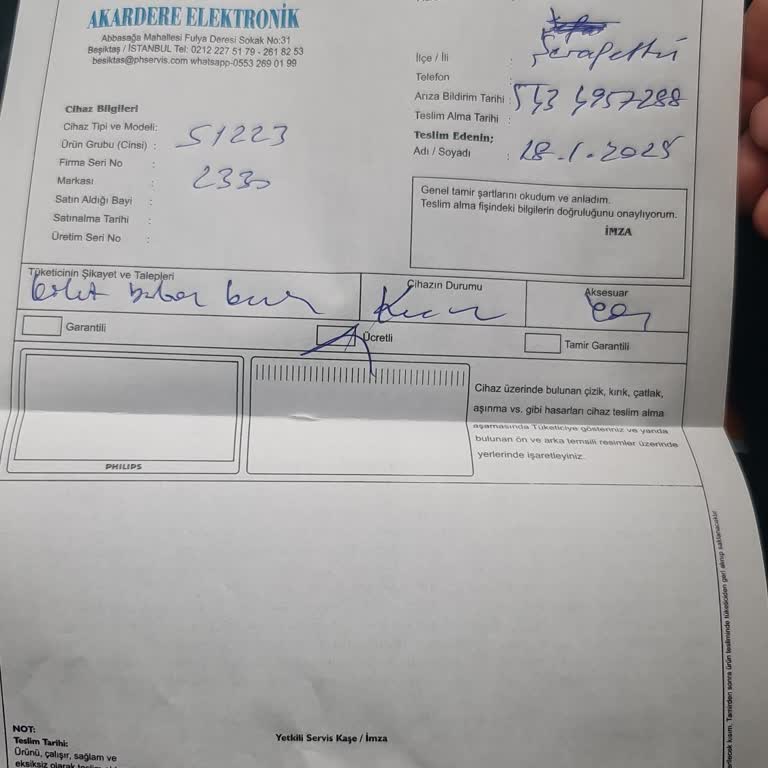 Philips Tıraş Makinesi Parça Sorunu Ve Garanti İlgisizliği
