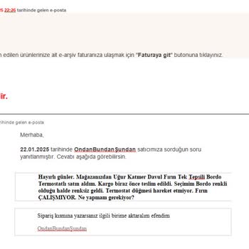 Çalışmayan Ürün Ve İletişim Engeli