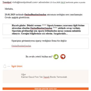 Çalışmayan Ürün Ve İletişim Engeli