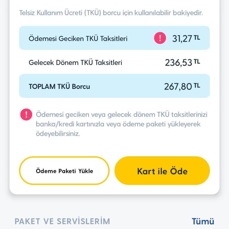 Turkcell Telsiz Kullanım Ücreti Ve Kesintilerle İlgili Memnuniyetsizlik
