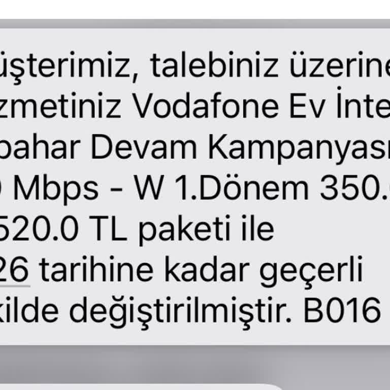 Vodafone'un Habersiz Paket Değişikliği Ve İletişim Sorunları