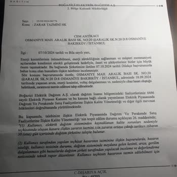 Elektrik Arızası Sonrası Tazminat Ödemesi Bekleniyor