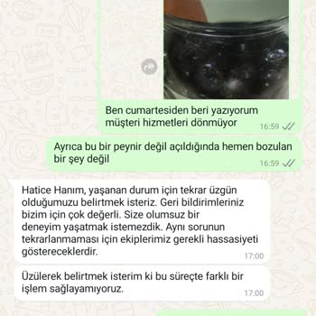 Küflü Zeytin Ve İade Sorunu
