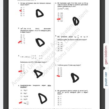 Optik Cevap Anahtarındaki Hatalar Sınav Sonuçlarımı Etkiliyor