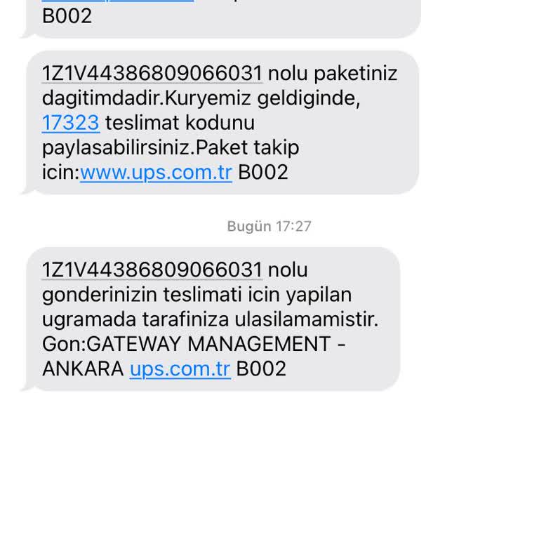 UPS Kargo Teslimat Sorunu Ve İlgisiz Müşteri Hizmetleri