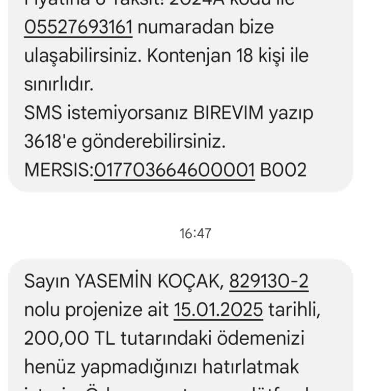 Hayallerimle Oynanan Proje Mağduriyeti