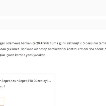 İptal Edilen Siparişlerle Hayal Kırıklığı