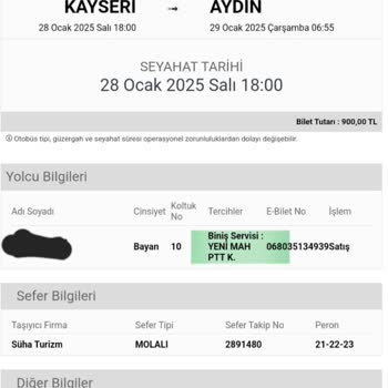 Süha Turizm'in Servis Hizmeti Mağduriyeti Ve İletişim Sorunları