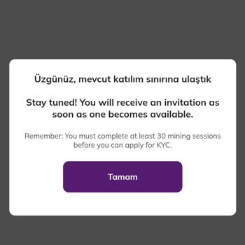 Pi Coin KYC Başvurusunda Sürekli Hata Mesajı