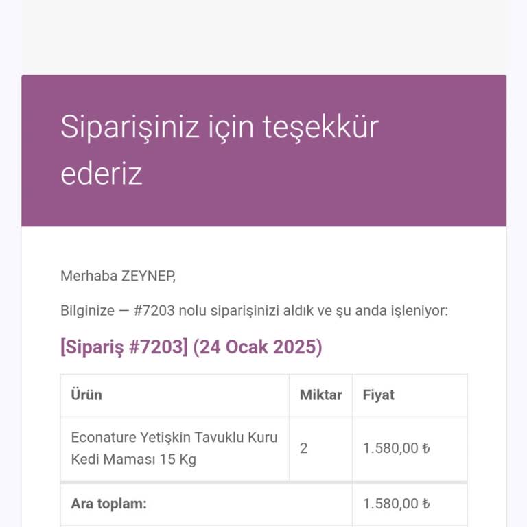 Zamanında Teslim Edilmeyen Sipariş Ve İletişim Sorunları
