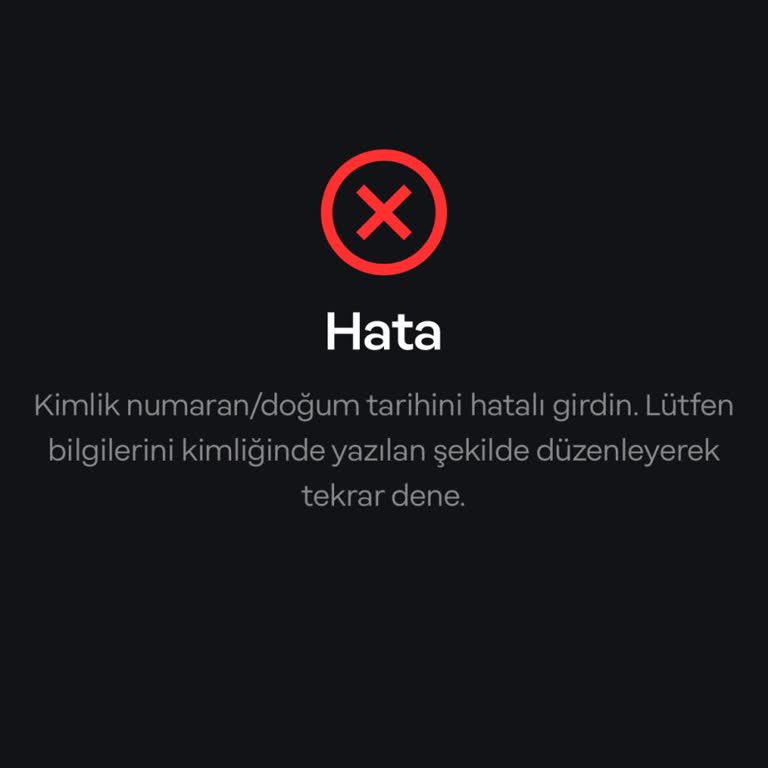 Papara Doğru Bilgilerle Kimlik Onayı Yapamama Sorunu